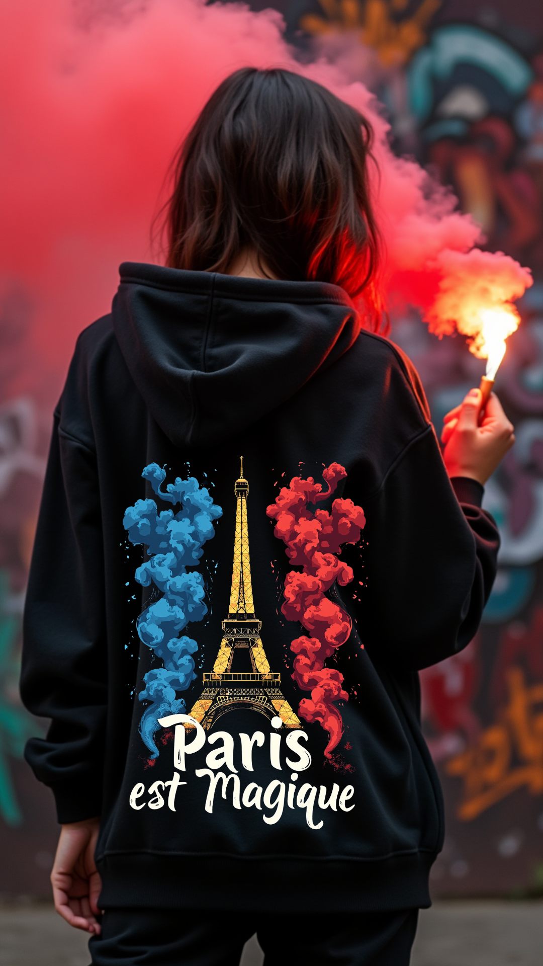 Hoodie Oversize Paris est Magique – Tribe Eleven