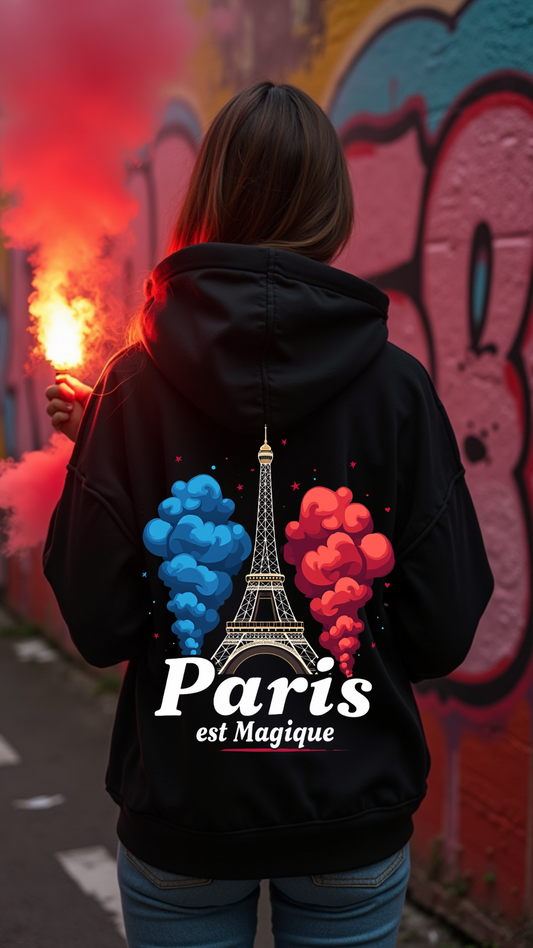 Hoodie Oversize "L’Énergie de Paris" – Tribe Eleven